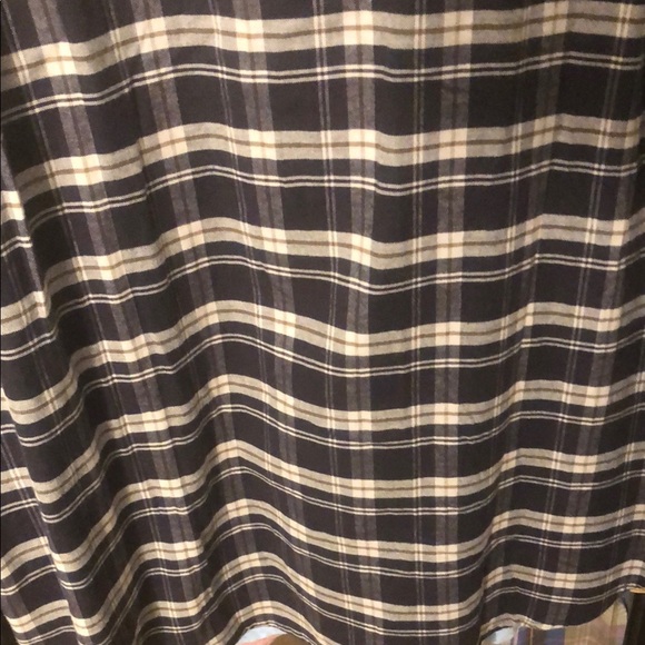 Rails “Reid” Plaid Stretch Navy Lentil Cream Cotton Button Down Shirt - Picture 8 of 9